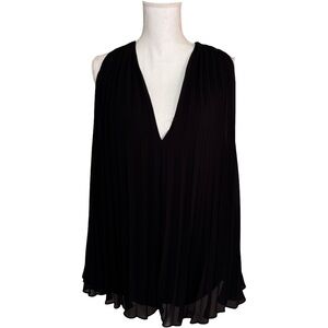 Banana Republic Grecian Black V-Neck Blouse